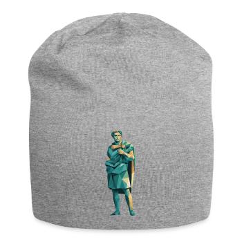 Caesar - Cooles Geschichtslogo - Jersey-Beanie - Grau meliert - Vorne