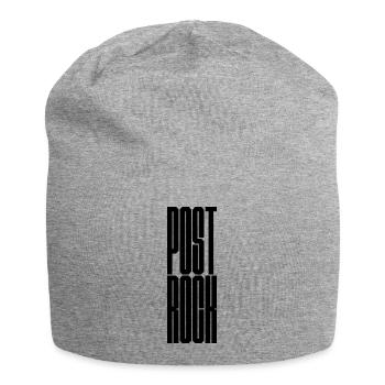 Logo typographique en gras Post Rock - Bonnet en jersey - gris chiné - Devant