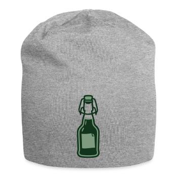 Ingwer Buegelflasche Saft Icon - Jersey-Beanie - Grau meliert - Vorne