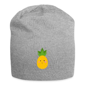 ananas - Bonnet en jersey - gris chiné - Devant
