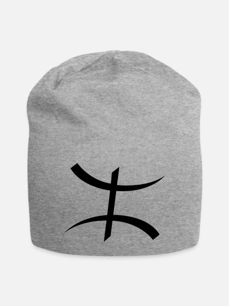 Symbole Kabyle par Helfspawn - Bonnet en jersey - gris chiné