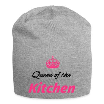 Queen of the Kitchen - Jersey Beanie - heather grey - Front