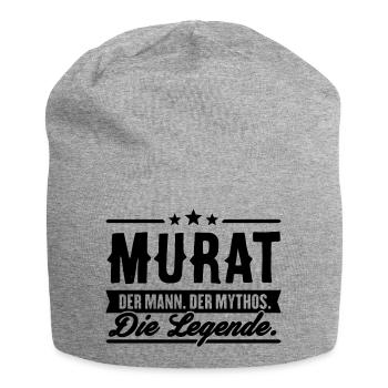 Man Myth Legend Murat - Jersey Beanie - heather grey - Front