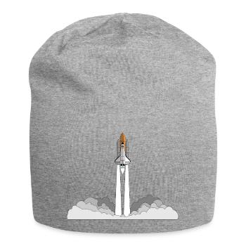 Space Shuttle Launch - Jersey-Beanie - Grau meliert - Vorne