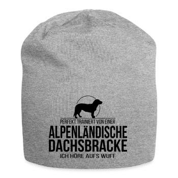 ALPENLÄNDISCHE DACHSBRACKE wuff - Jersey-Beanie - Grau meliert - Vorne
