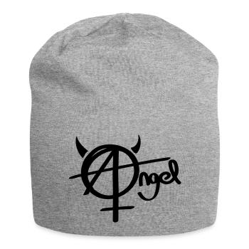 Anarchie ange et démon - Bonnet en jersey - gris chiné - Devant