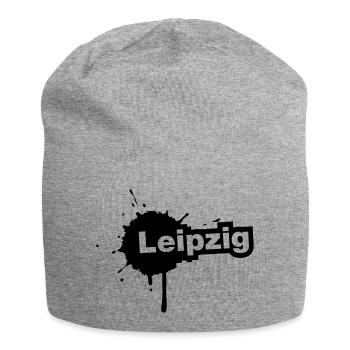Leipzig Splatter - Jersey-Beanie - Grau meliert - Vorne