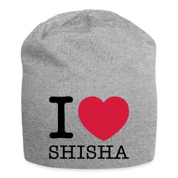 j'aime shisha - Bonnet en jersey - gris chiné - Devant