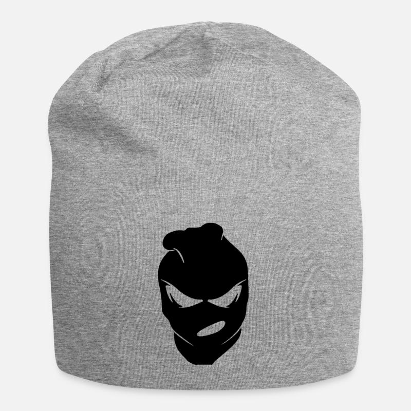 mask - Jersey Beanie - heather grey