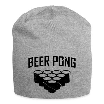 Beer Pong - Jersey-Beanie - Grau meliert - Vorne