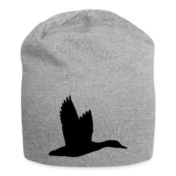 T-shirt "canard" personnalisé avec votre texte - Bonnet en jersey - gris chiné - Devant
