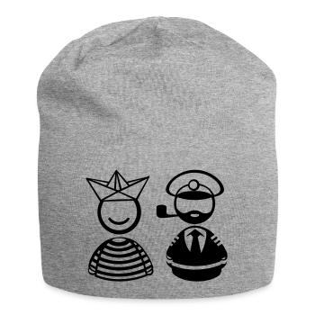 Seemänner - Jersey-Beanie - Grau meliert - Vorne