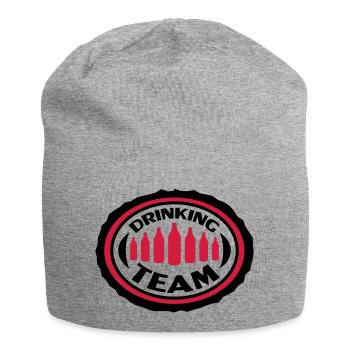 Drinking Team - Bonnet en jersey - gris chiné - Devant