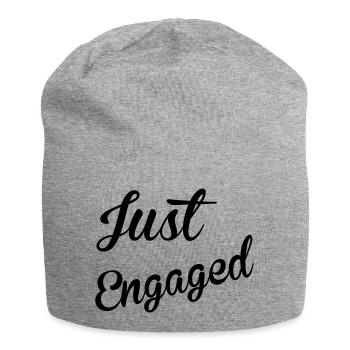 Just Engaged - Jersey Beanie - heather grey - Front