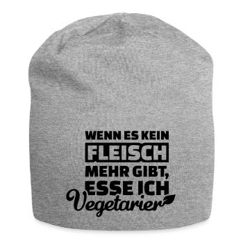Fleisch - Jersey-Beanie - Grau meliert - Vorne