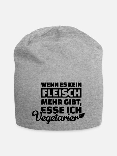 Fleisch - Jersey-Beanie - Grau meliert