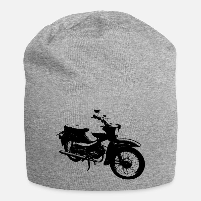 Simson Star black - Jersey Beanie - heather grey