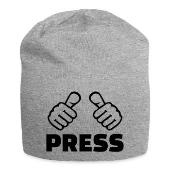 Press - Jersey Beanie - heather grey - Front