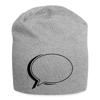sprechblase oval - Jersey-Beanie - Grau meliert - Vorne