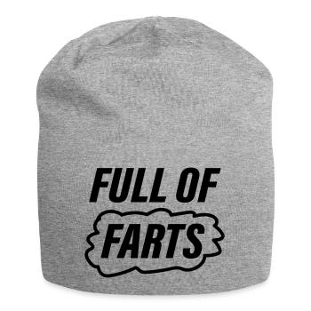 Full Of Farts - Jersey Beanie - heather grey - Front