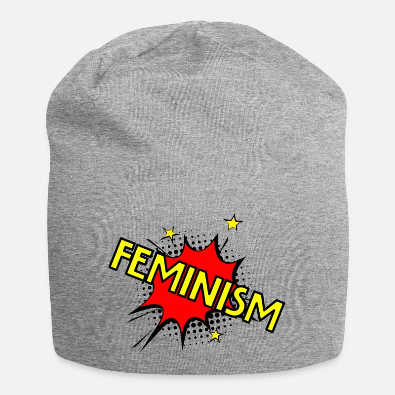 feminism - Bonnet en jersey - gris chiné