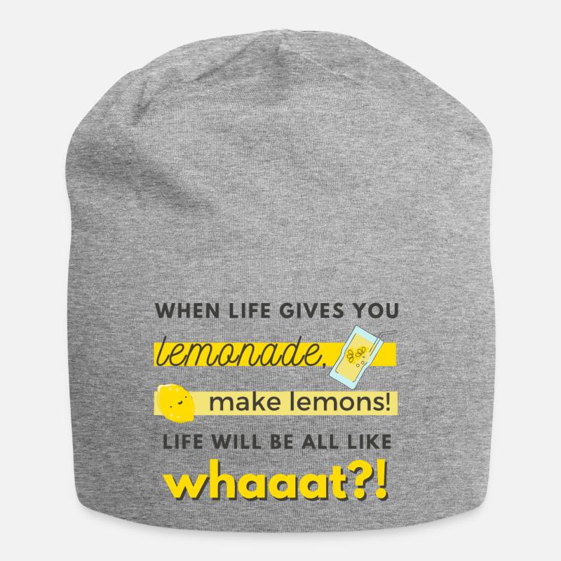 faites des citrons! - Bonnet en jersey - gris chiné