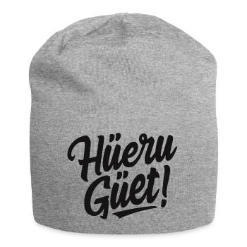 Wallis Valais - Mundart - Schweizerdeutsch - Jersey Beanie - heather grey - Front