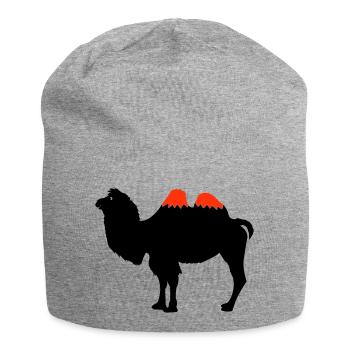 Silhouette de chameau - Bonnet en jersey - gris chiné - Devant