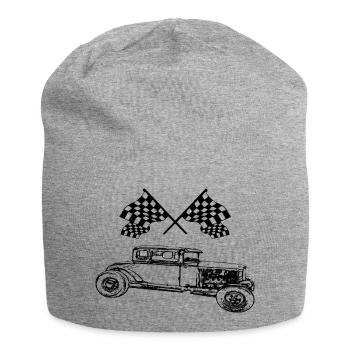 Auto - Jersey-Beanie - Grau meliert - Vorne