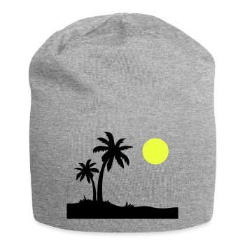 Palm Island - Jersey Beanie - heather grey - Front