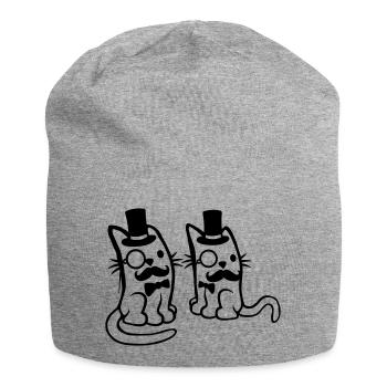 Équipe des amis de Sir Cats - Bonnet en jersey - gris chiné - Devant