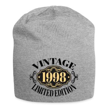 Vintage 1998 - 24 Years Old, 24th Birthday Gift - Jersey Beanie - heather grey - Front