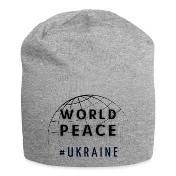 Symbole de la paix mondiale Paix mondiale Ukraine Russie - Bonnet en jersey - gris chiné - Devant