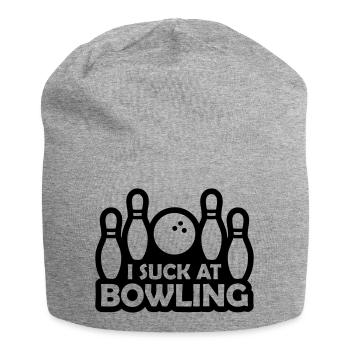 Je suis nul au bowling - Bonnet en jersey - gris chiné - Devant