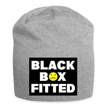 Black Box Fitted - Car Auto Window Bumper Decal - Jersey Beanie - heather grey - Front