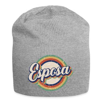 Esposa Retro Wife To Be Bride Couple Wedding Gift - Jersey Beanie - heather grey - Front