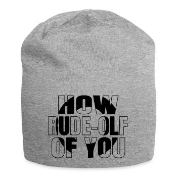 funny sayings humor under the tree computer - Jersey-Beanie - Grau meliert - Vorne