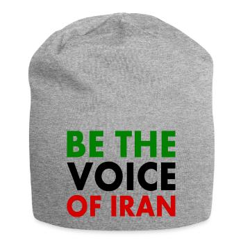 Be the voice of iran - Jersey Beanie - heather grey - Front