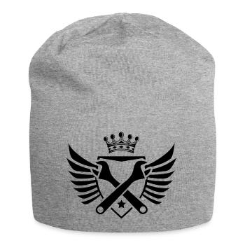 Armoiries de l’artisanat - Bonnet en jersey - gris chiné - Devant