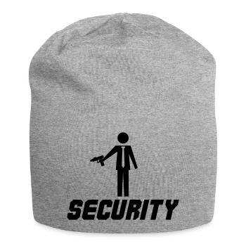 Conception de sécurité 001 - Bonnet en jersey - gris chiné - Devant