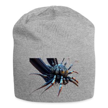 Weltraum Kaefer - Jersey-Beanie - Grau meliert - Vorne