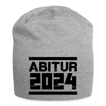abitur 2024 - Jersey-Beanie - Grau meliert - Vorne