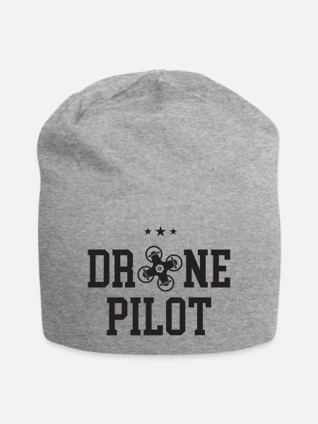 Drohnen-Pilot - Jersey-Beanie - Grau meliert