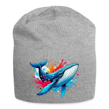 Wal - Jersey-Beanie - Grau meliert - Vorne