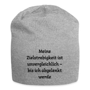 Typisch-Gamer - Jersey-Beanie - Grau meliert - Vorne