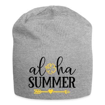 Aloha été - Bonnet en jersey - gris chiné - Devant