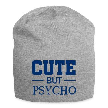 Mignon mais psychopathe - Doux mais fou - Fou - Bonnet en jersey - gris chiné - Devant