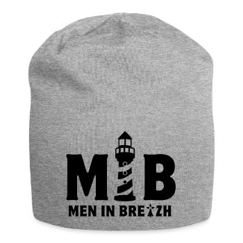 bretagne, breton, celte - Bonnet en jersey - gris chiné - Devant
