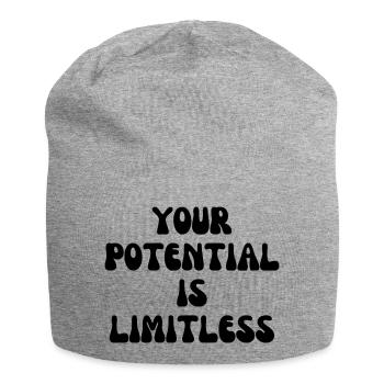 Votre potentiel est illimité - Bonnet en jersey - gris chiné - Devant