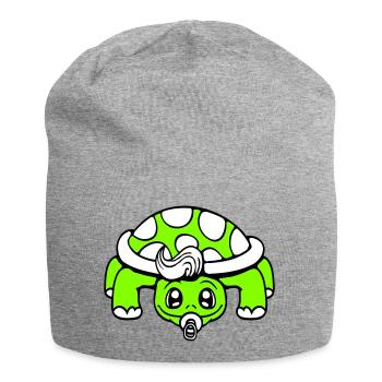 Tortue Bébé Sucette Petit Enfant Bambin - Bonnet en jersey - gris chiné - Devant